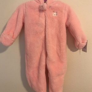 9 months fuzzy outwear onesies